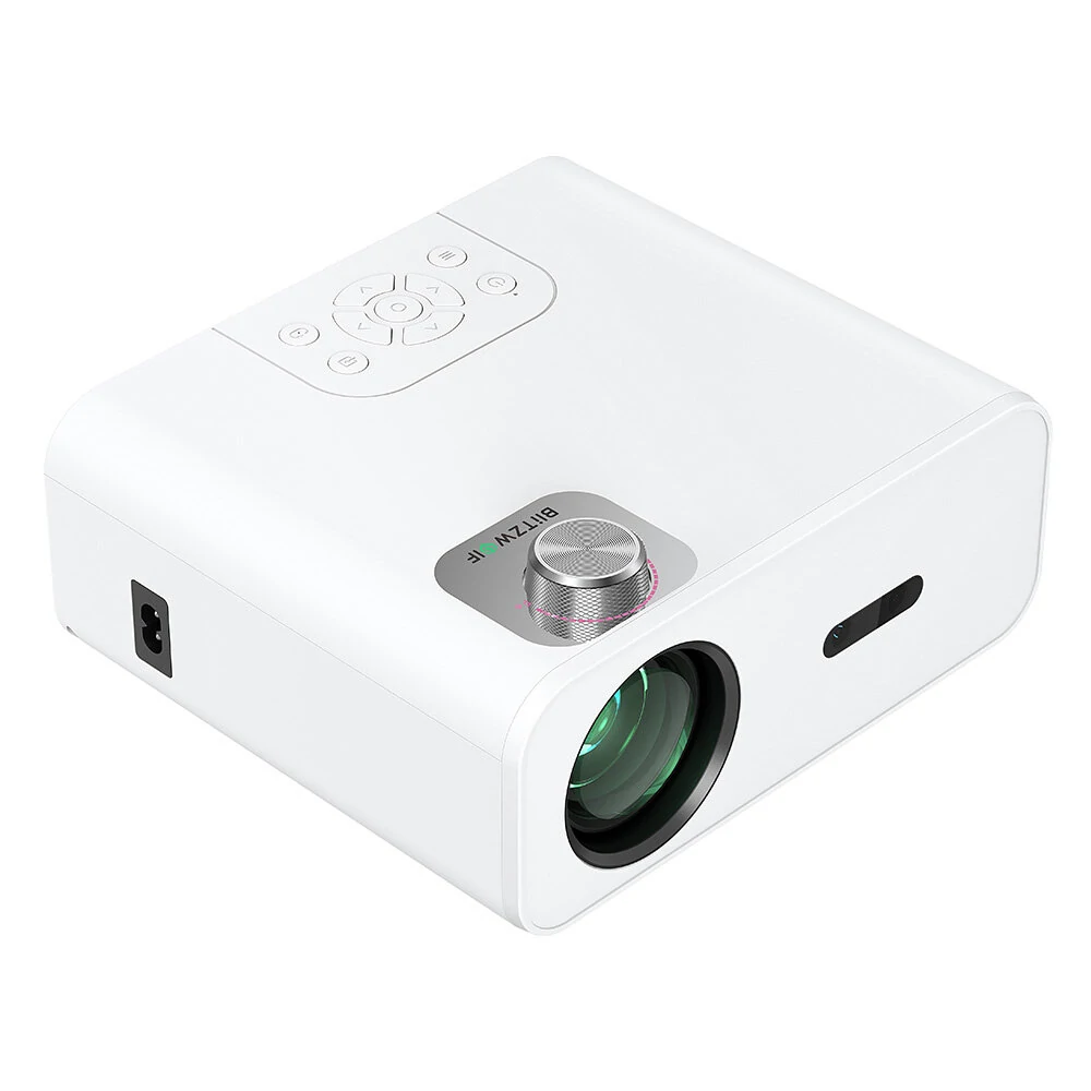 BlitzWolf® BW-V5Max LED Projector Android 9.0 System Auto Focus Physical 1080P Resolution 9000 Lumens 6D-Keystone Correction Support Side Projection Bluetooth 5.0 Portable Movie Compatible with TV Stick Smartphone HD USB AV Home Theater Video EU Plug — view 5