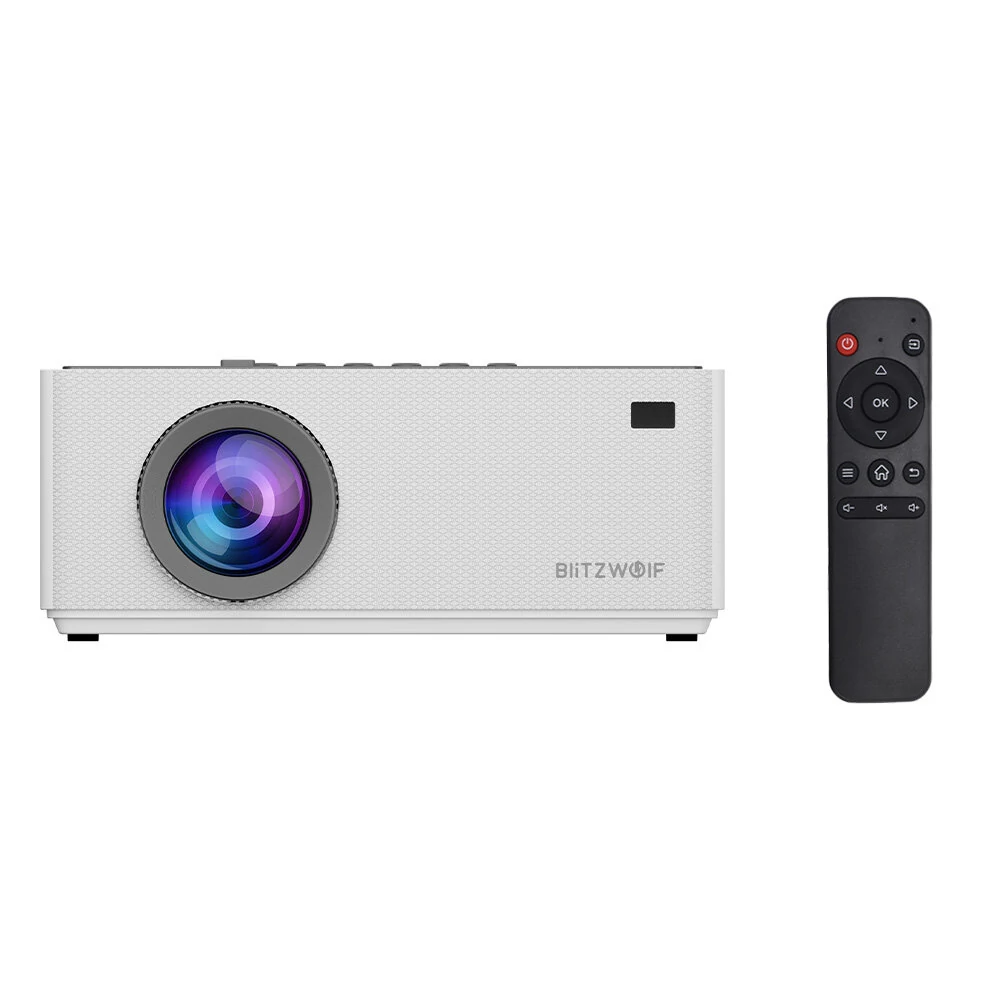 BlitzWolf®BW-V8 FHD Projector LCD LED Android 11.0 OS 480ANSI Lumens 4D Keystone Correction Dual-5G WIFI 4K Decoding Digital Zoom Mini Portable Projector Outdoor Movie — view 6