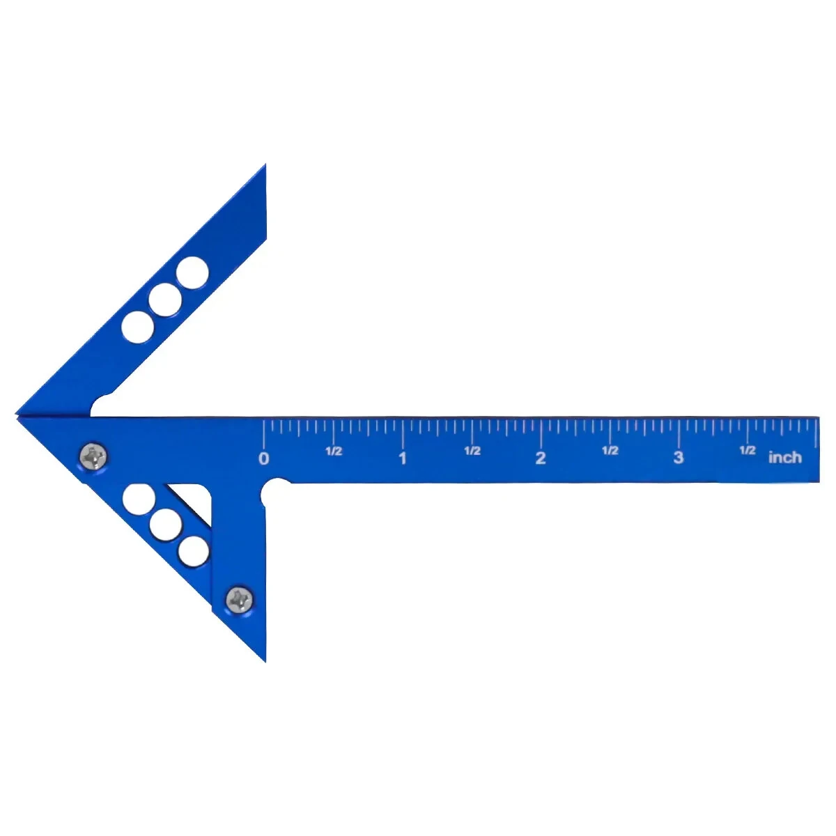 Blue Center Finder Aluminum Center Line Scriber for Finding Center Drawing Straight Lines Right Angles Midlines Vertical Lines 45 Degree Angles — view 6