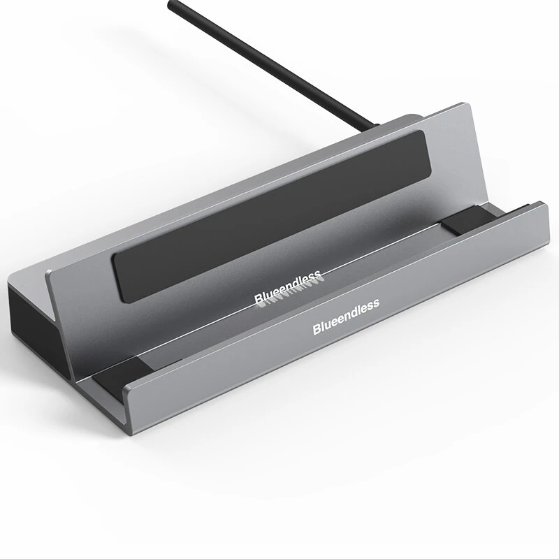 Blueendless 6-in-1 Steam Deck USB-C Docking Station with 4K60Hz 5Gbps USB3.0 PD100W USB-C Gigabit Ethernet Aluminum Alloy for Steam Deck ROG Ally Switch Laptop Phone Tablet — view 3