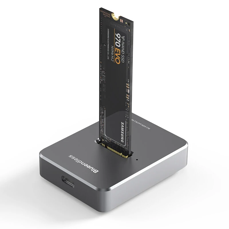 Blueendless SD03 M.2 SSD Box Base Adapter SATA/NVMe SSD Dual Protocol Solid State Type-C Mobile Hard Disk Enclosure — view 2