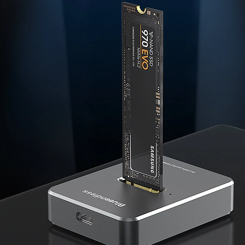 Blueendless SD03 M.2 SSD Box Base Adapter SATA/NVMe SSD Dual Protocol Solid State Type-C Mobile Hard Disk Enclosure — view 5