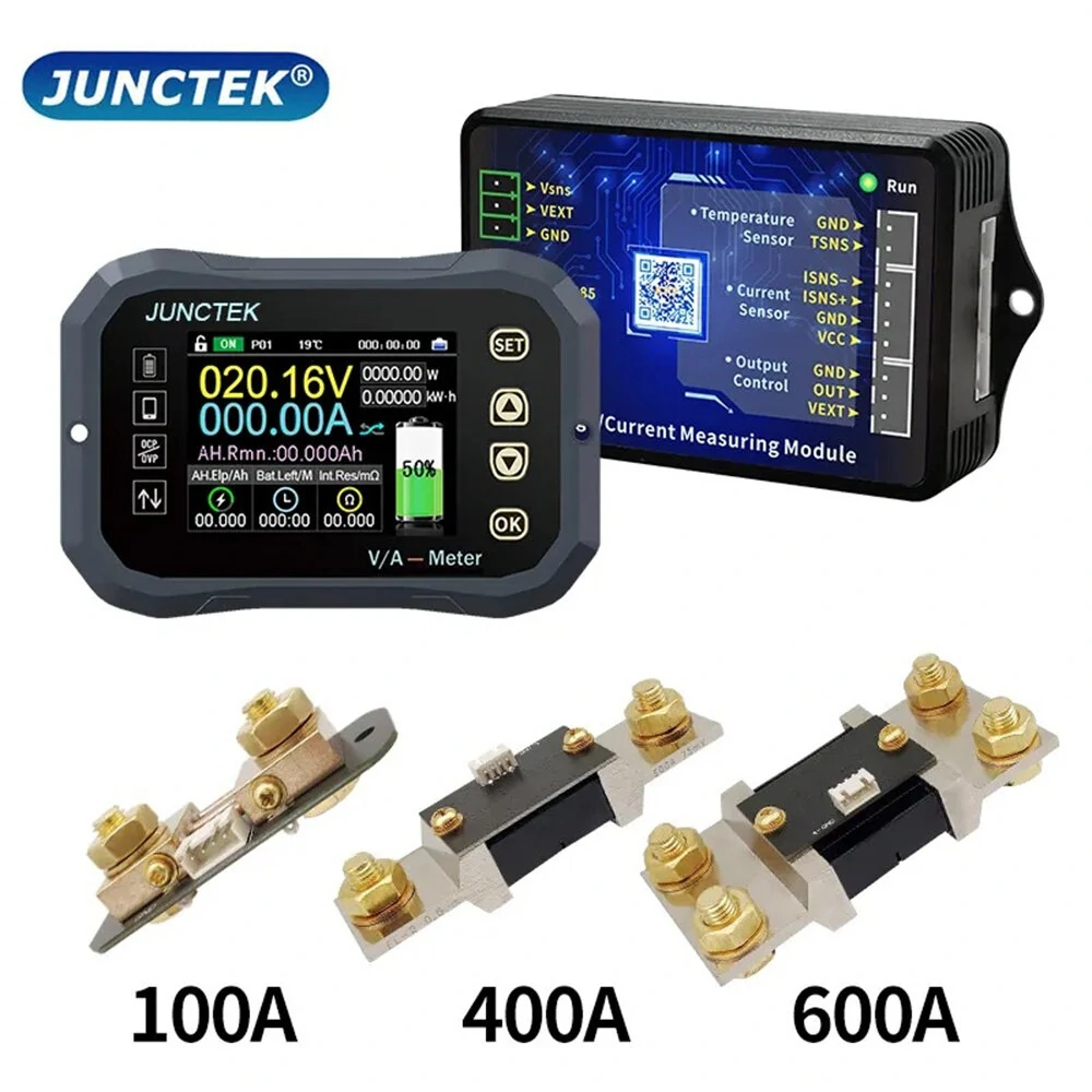 Bluetooth KG-F 120V 100A 400A 600A LCD Power Display Battery Monitor Tester Coulometer Coulomb Meter Battery Indicator Tester  Phone Control — view 4