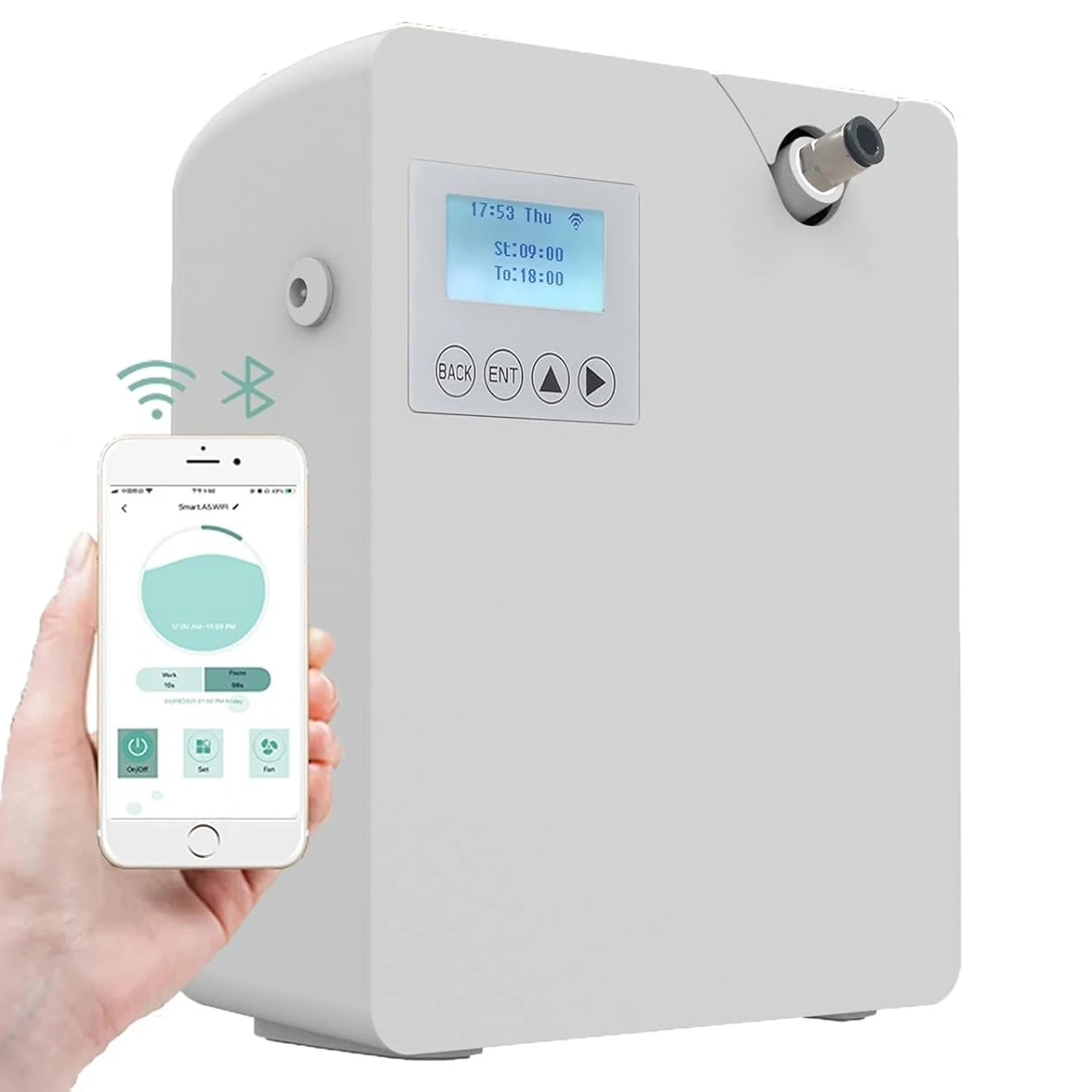 Bluetooth Smart Scent Diffuser Hotel Air Freshener Scent Diffuser Cover 300mL for Home Scent Dispenser Electronic Scent 300-400m³ Coverage