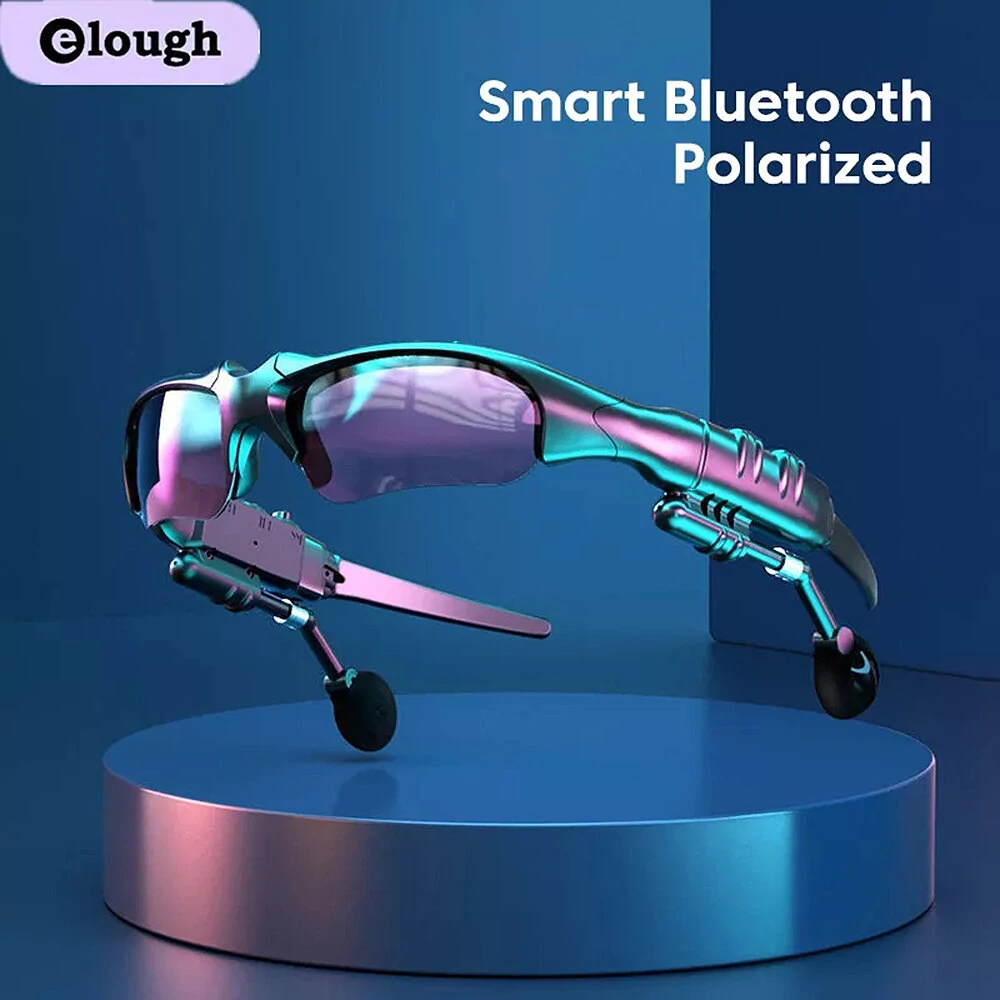 Bluetooth V5.0 Earphone HiFi Bass 8h Battery Waterproof Anti-UV Rays Smart Touch Adjustable Sunglasses Sports Headphone — view 5