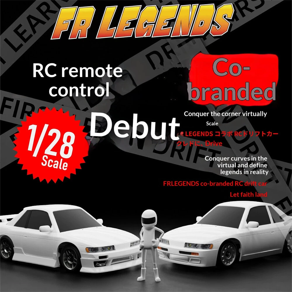 BM Racing BMHOBBY BMRX-FLD S13 RTR 1/28 2.4G RWD Mini Drift RC Car Gyro LED Light Rear Wheel Drive Full Proportional Racing Frame Remote Control Vehicles Models Toys — view 3