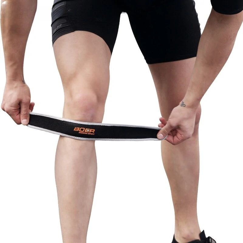 BOER Sports Fitness Knee Pad Mesh Breathable Easy to Adjust Foot Ankle Protector for Sports Outdoors