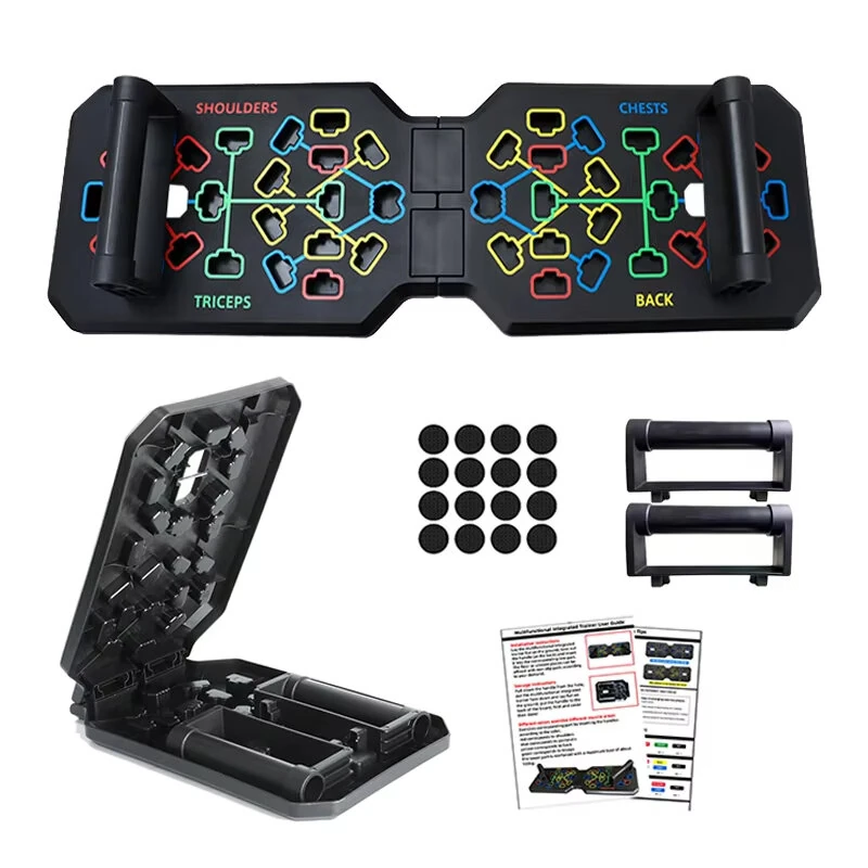 Bominfit 100-150kg Load-bearing Foldable Push Up Board Multi-Function Push-up Training Board Set for Chest Abdominal Muscle Strength Fitness Training — view 7