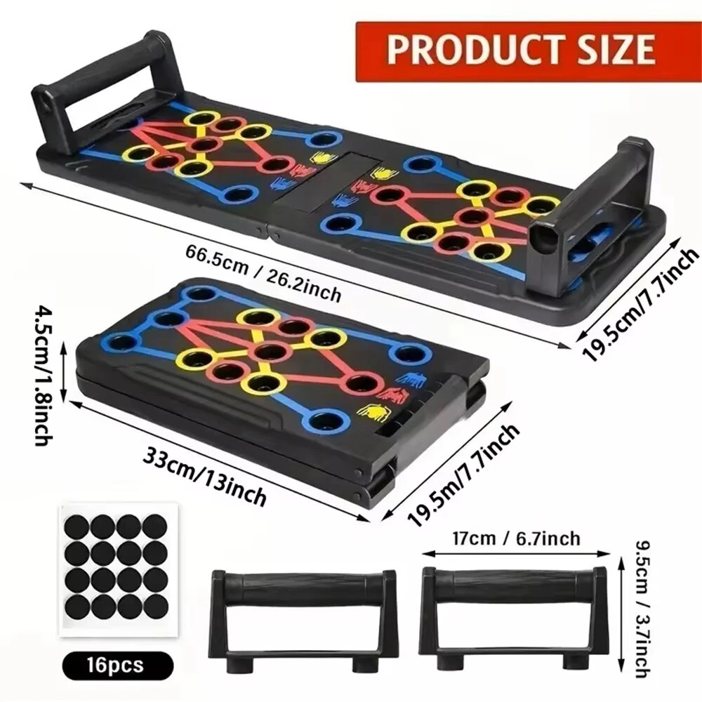 Bominfit Portable Multifunctional Push-up Board - Fitness and Muscle Training Device Home Workout Set Strength Training — view 3