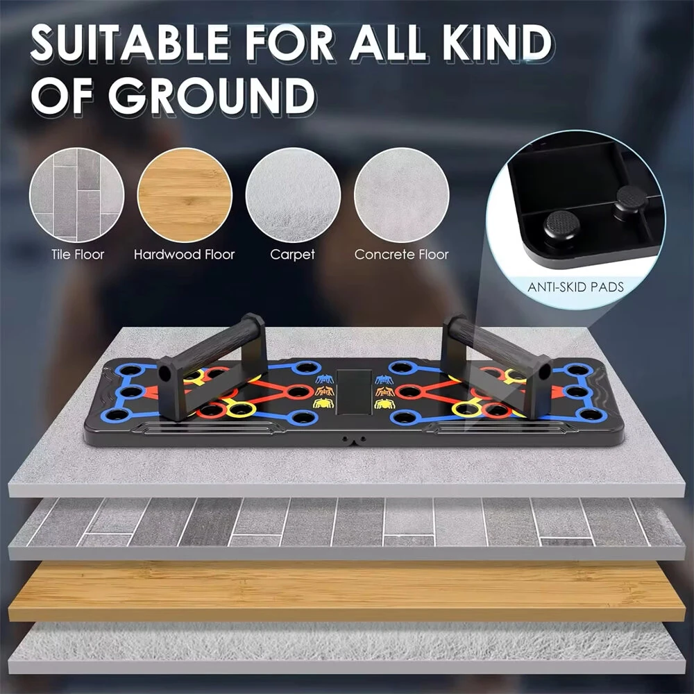 Bominfit Portable Multifunctional Push-up Board - Fitness and Muscle Training Device Home Workout Set Strength Training — view 6