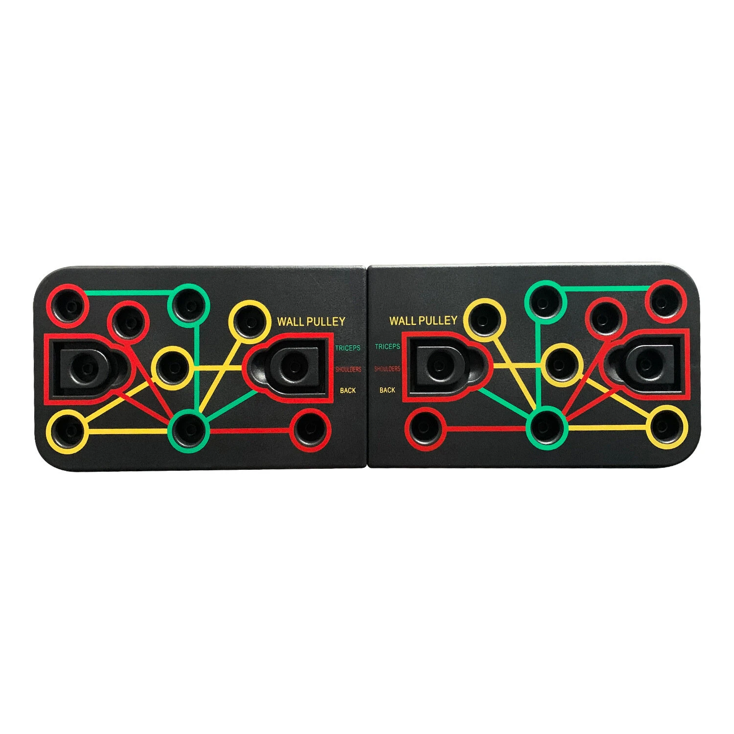 Bominfit Push-up Board Fitness Combo Set for Home Workouts Chest Abdominal Back Muscle Training with Adjustable Resistance Bands — view 4