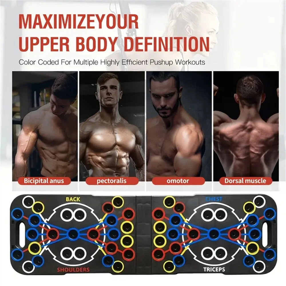 Bominfit Push Up Support Board Multifunctional Exercise Chest Abdominal Muscles Household Men Women Fitness Training Board — view 5