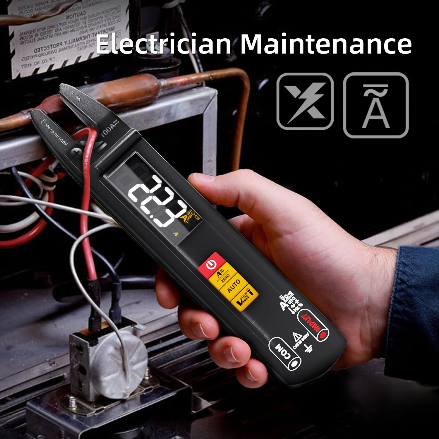 BSIDE U1 Multifunctional Intelligent Multimeter LED Flashlight Full Range AC/DC Recognition Reliable Burn Protection Capacitance Test and V~Alert Live Wire Check Ideal Accessory for Electrical Maintenance — view 7