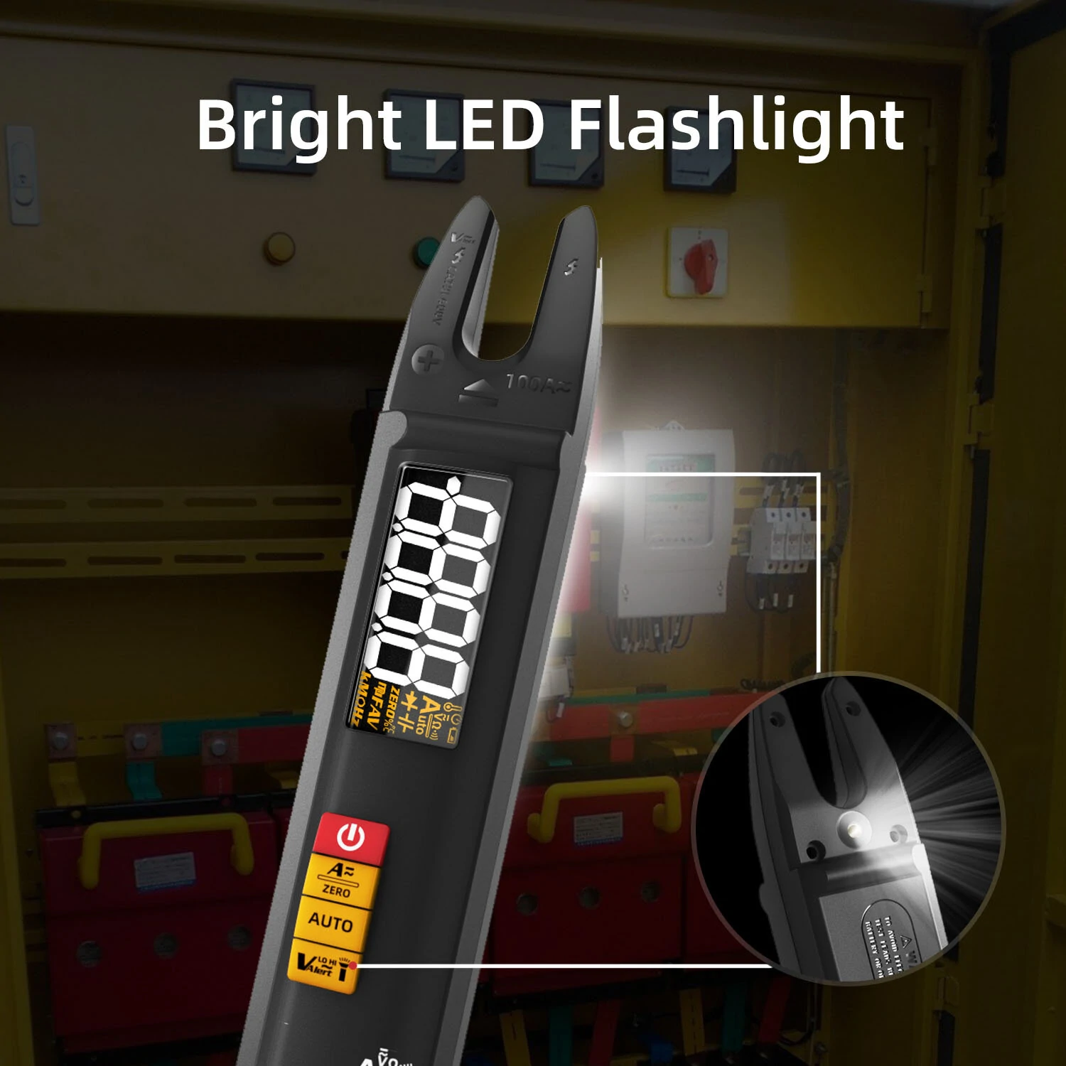 BSIDE U1 Multifunctional Intelligent Multimeter LED Flashlight Full Range AC/DC Recognition Reliable Burn Protection Capacitance Test and V~Alert Live Wire Check Ideal Accessory for Electrical Maintenance — view 9
