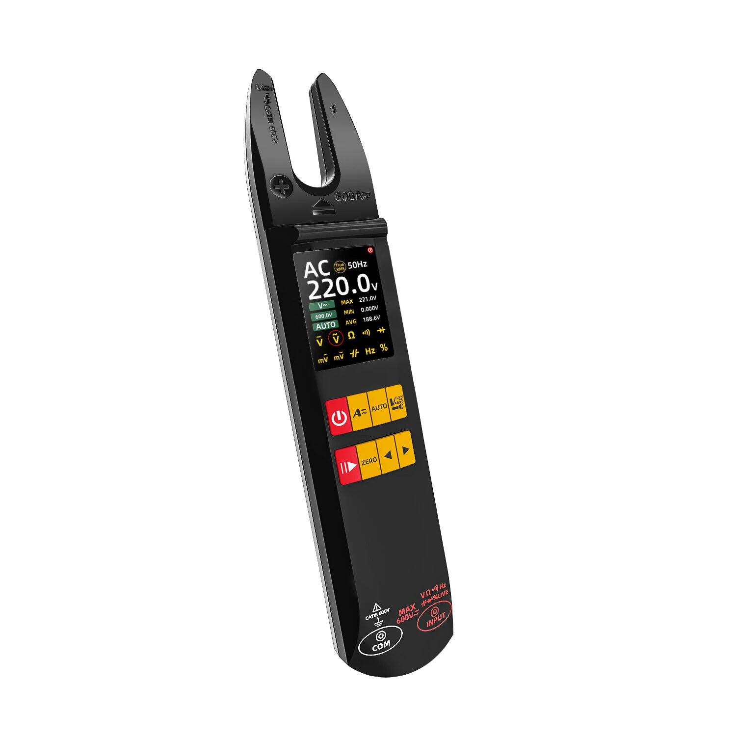 BSIDE U5 Digital Clamp Multimeter True RMS TFT Screen AC DC Voltage Current Tester Non-Contact Voltage Detection Rechargeable Multimeter Professional Electricity Measurement Tool — view 2