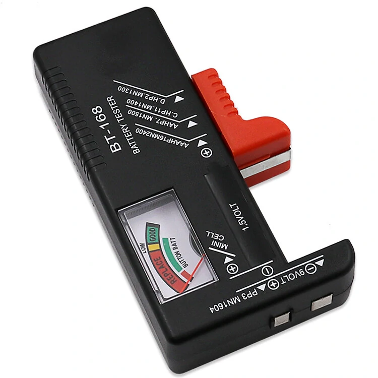 BT-168 AA/AAA/C/D/9V/1.5V Batteries Tester Universal Button Cell Battery Colour Coded Meter Indicate — view 3