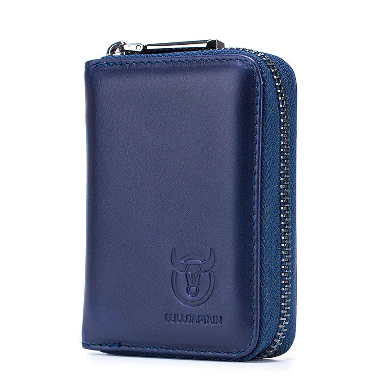 BULLCAPTAIN Genuine Leather Wallet for Men Multi Card Slot ID & Credit Card Bag Rfid Protection Card Holder Multifunctional Coin Purse Mens Business Wallet — view 10