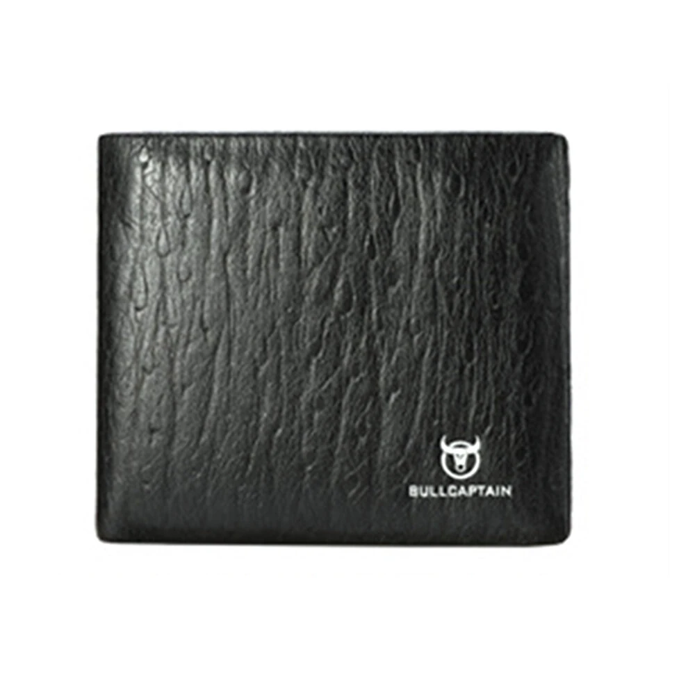 BULLCAPTAIN Men's RFID Genuine Leather Billfold Wallet with Gift Box Business Casual Multi-Card Slot Card Holder Money Clip Gift for Boyfriend Father Husband Gift — view 11
