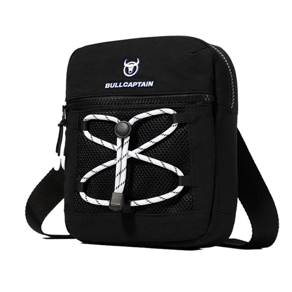 BULLCAPTAIN Men Waterproof Oxford Cloth Sports Crossbody Bag Lightweight Multi-Compartment Zipper Single Shoulder Bag — BULLCAPTAIN