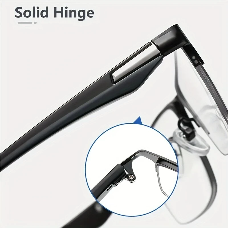 Business Reading Glasses Classic Rectangle Computer Anti Eyestrain Presbyopic Glasses Anti Blue Light Eye Glasses For Women Men — view 4
