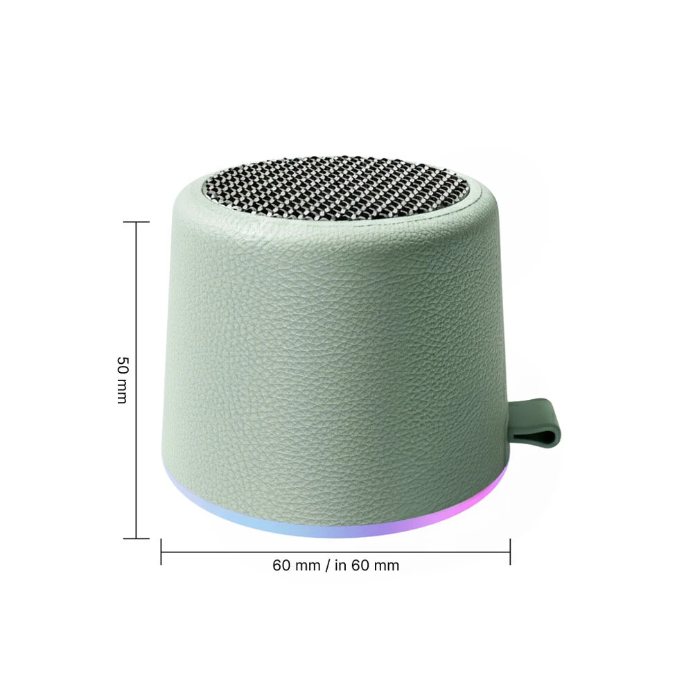 CAANKE Mini Magnetic Speaker Wireless bluetooth Speaker 700mAh Battery LED Light TWS Pairing Outdoors Portable Speakers — view 7