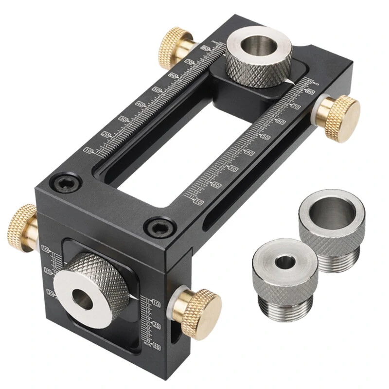 Cabinet Hardware Drill 6/8/10/12mm Hole Punch Locator Flat Screw Woodworking Drill Jig Baby Bed Crib Screws Hardware Drill Guide for Beds Headboards Chairs Furniture — Cabinet
