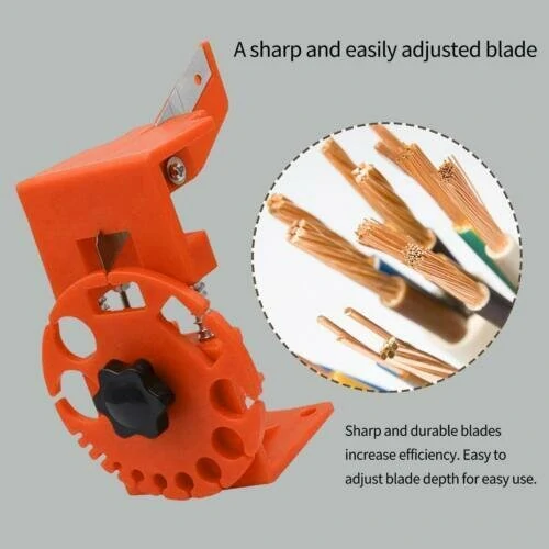 Cable Stripper Manual Quick Stripper Adjustable Hand-held Rubber Skin Stripping — view 7