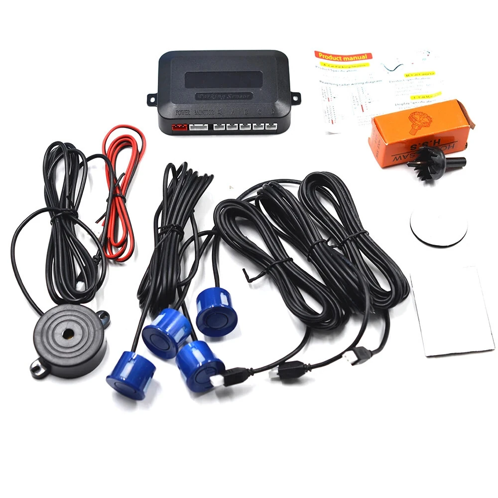Car 4 Probe Pure Buzzer Car Without Display Reversing Radar Sensor Car Backing-up Radar Sensor System 22mm Reversing Radar Audible Warning Indicator Probe System — view 5
