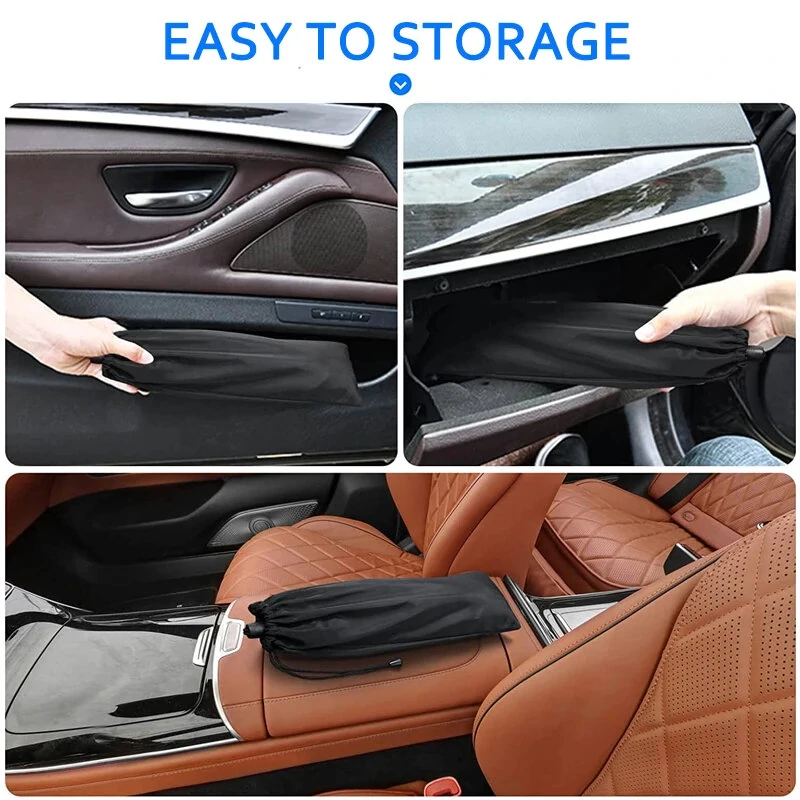 Car Front Windshield Pull Ring Retractable Sunshade for Windshield Heat UV Protection Foldable Summer Protection Car Seat Heat Insulation — view 8