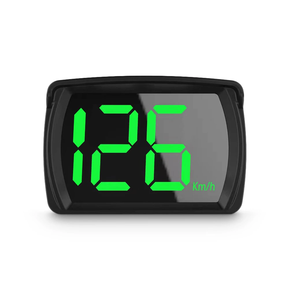 Car GPS HUD Digital Speedometer KMH MPH Big Fonts Green Light Car HUD Head Up Display for All Cars — view 3