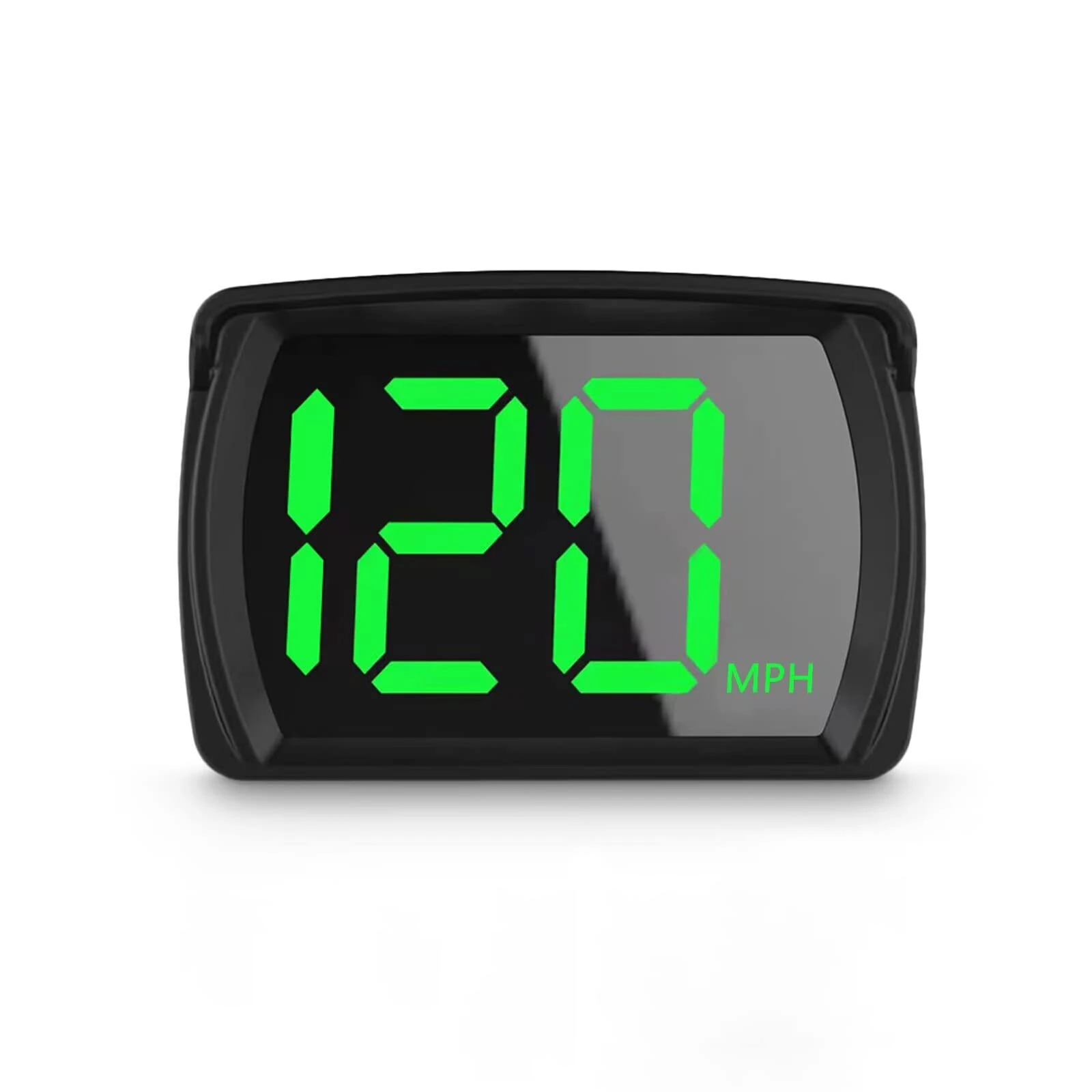 Car GPS HUD Digital Speedometer KMH MPH Big Fonts Green Light Car HUD Head Up Display for All Cars — view 4