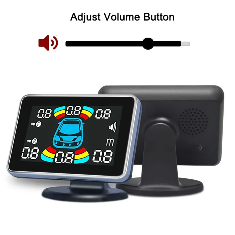 Car Reverse Parking Radar With 8 Parking Sensors Electronics Rear Automatic Detector Reverse Assist Kit Buzzer Car Reversing Radar Does Not Falsely Report Voice Buzzer Horn Alarm Front And Rear Parking — view 9