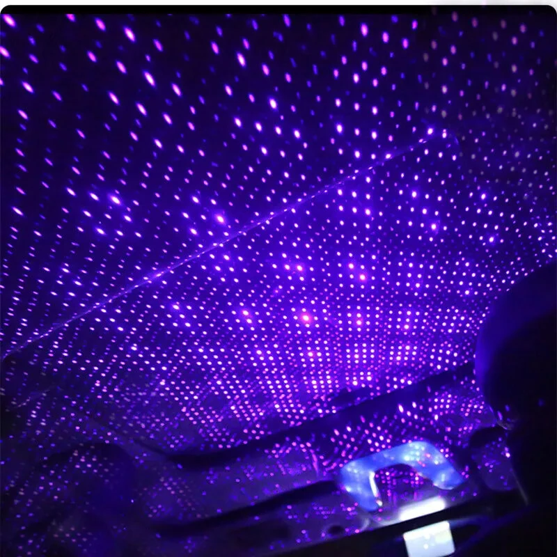 Car Romantic LED Starry Sky Night Light 5V USB Powered Galaxy Star Projector Lamp for Car Roof Room Ceiling Decor Plug and Play — view 3