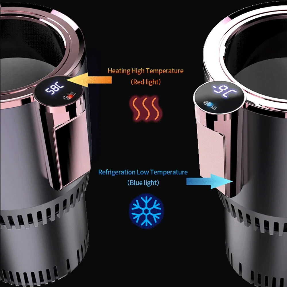 Car Smart Heating Cooling Cup Car Home Dual-Purpose Digital Display Fast Cooling Cup Car Iced Smart Cooling Fast Cooling Cup Car Cooling Cup — view 6