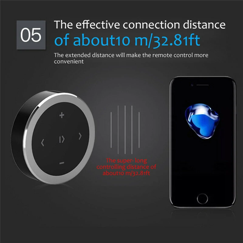 Car Wireless Bluetooth Controller Mobile Phone Multimedia Multi-functional Steering Wheel Remote Controller — view 10