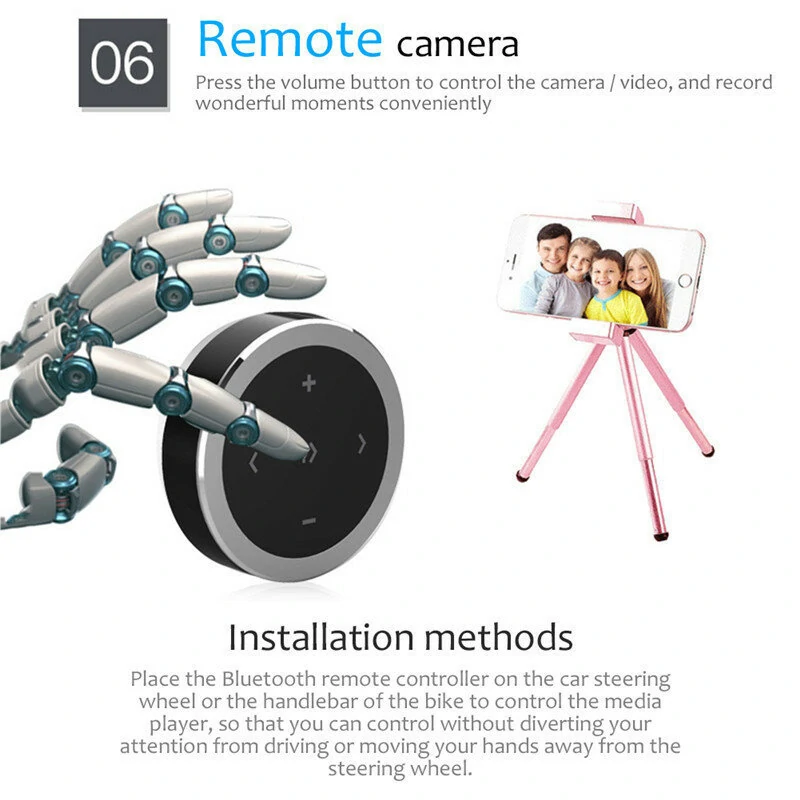 Car Wireless Bluetooth Controller Mobile Phone Multimedia Multi-functional Steering Wheel Remote Controller — view 11