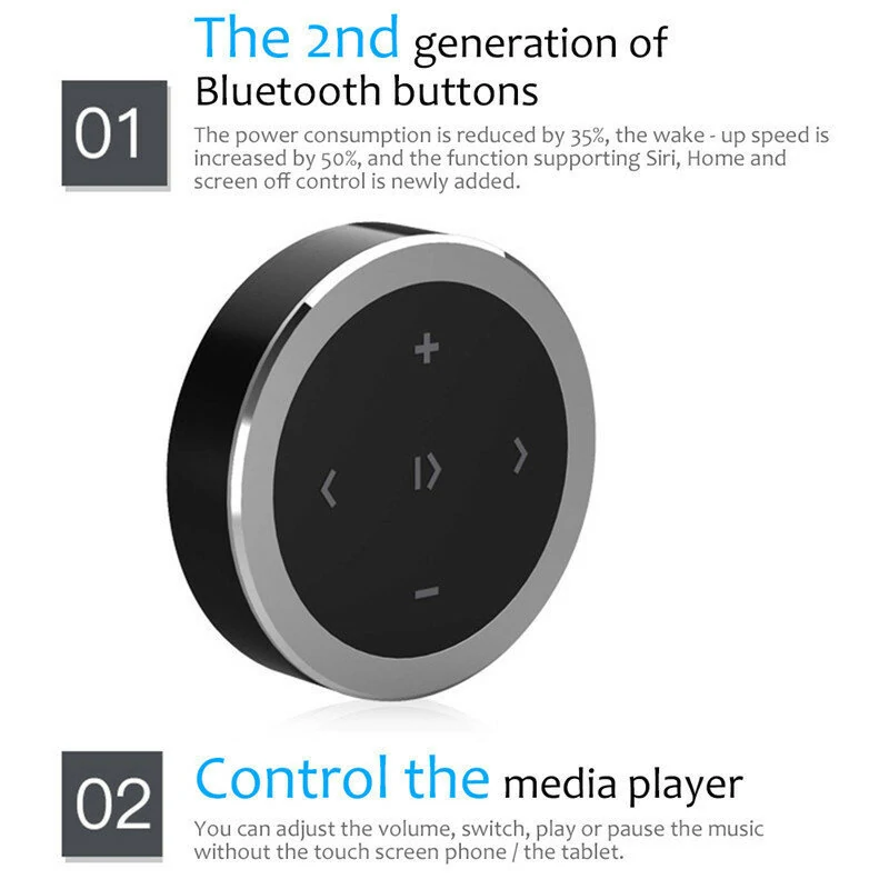 Car Wireless Bluetooth Controller Mobile Phone Multimedia Multi-functional Steering Wheel Remote Controller — view 7