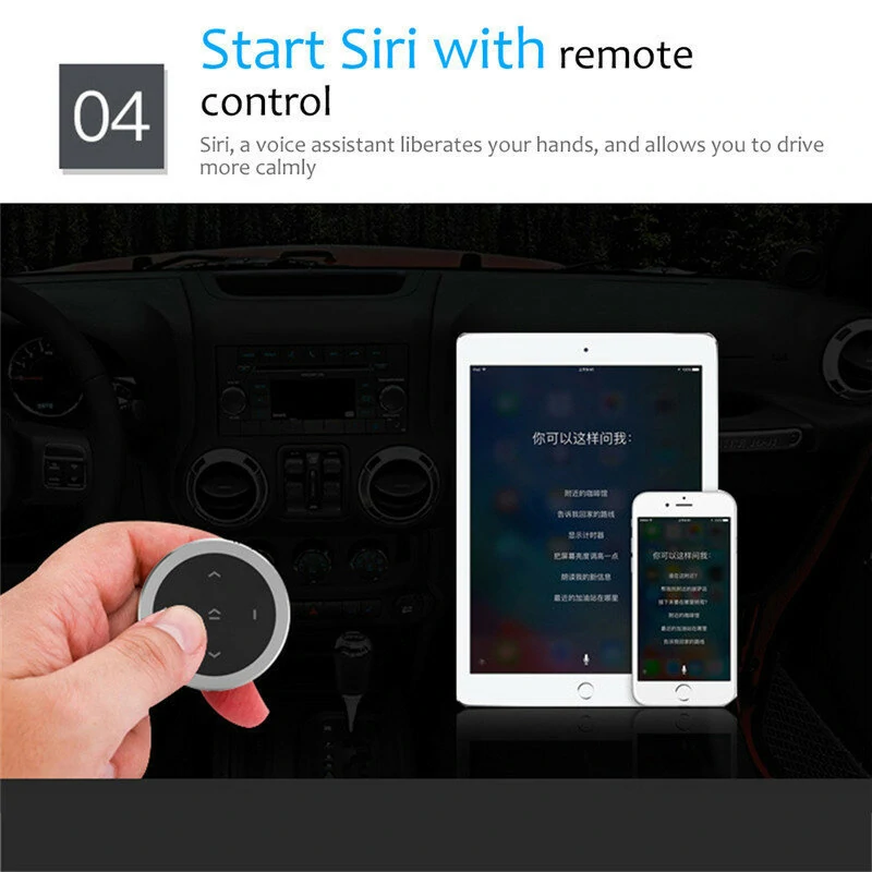 Car Wireless Bluetooth Controller Mobile Phone Multimedia Multi-functional Steering Wheel Remote Controller — view 9