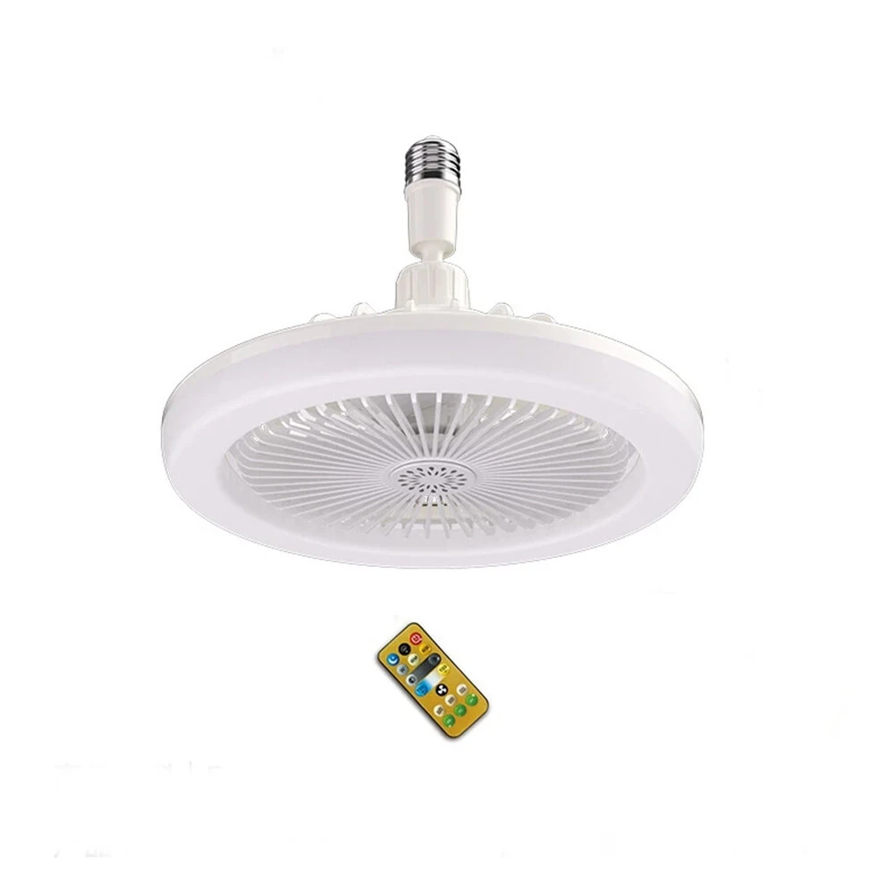 Ceiling Fan  E27 Light Holder with Light Dimmable LED Ceiling Lamp with Remote Control Modern Ceiling Fan Dimmable for Living Room Dining Room — view 2