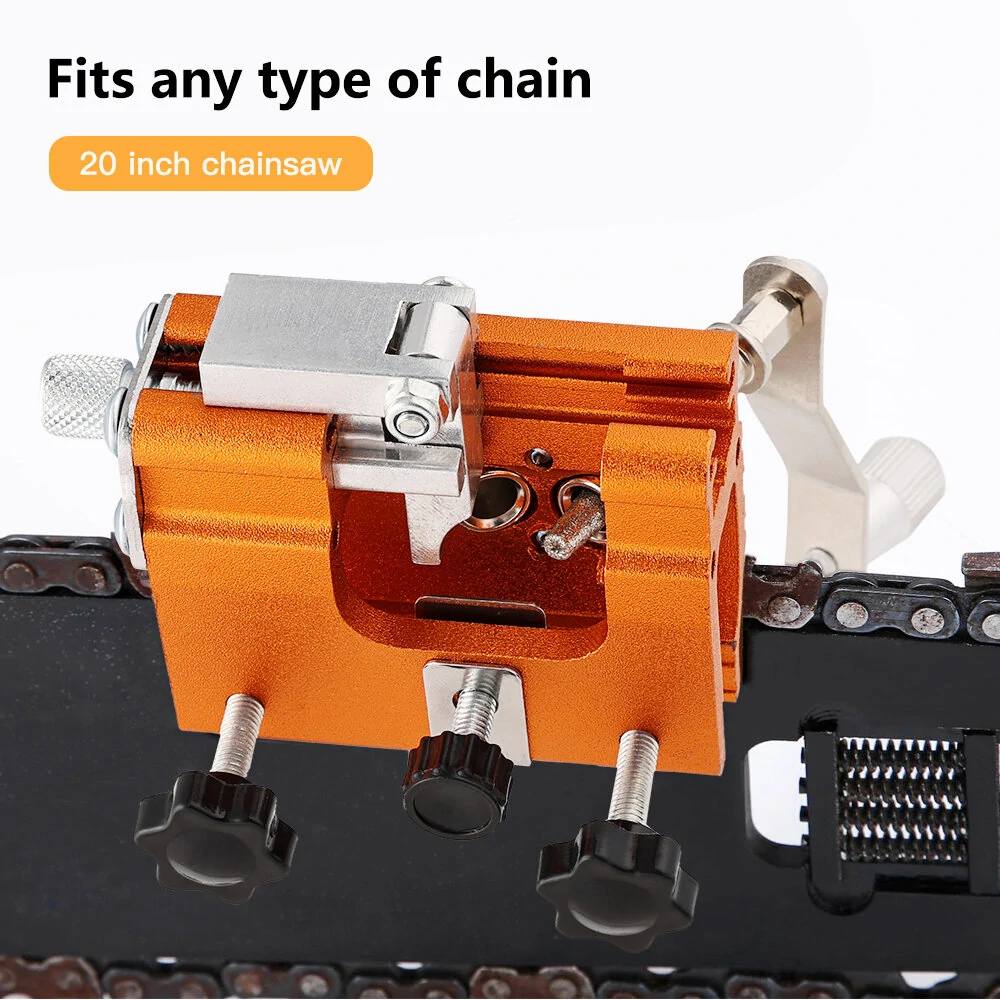Chainsaw Sharpener Portable Chain Saw Sharpening Tool Set Sharpener File Table Quick Sharpening Suitable for All Kinds of Chain Saws and Electric Saws — view 6