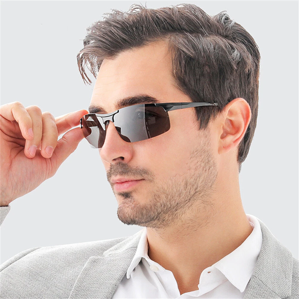 Classic Men Polarized Sunglasses Lightweight UV400 Protection Anti-Glare Sun Eyewear Glasses for Outdoor Climbing Fishing Travel — view 6