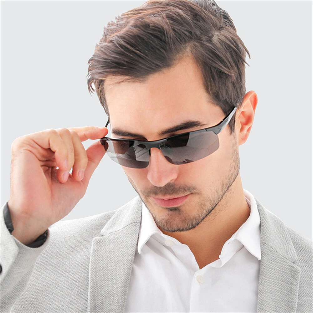 Classic Men Polarized Sunglasses Lightweight UV400 Protection Anti-Glare Sun Eyewear Glasses for Outdoor Climbing Fishing Travel — view 7
