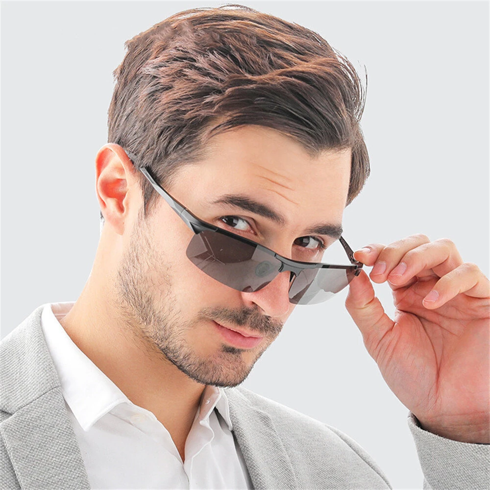 Classic Men Polarized Sunglasses Lightweight UV400 Protection Anti-Glare Sun Eyewear Glasses for Outdoor Climbing Fishing Travel — view 8
