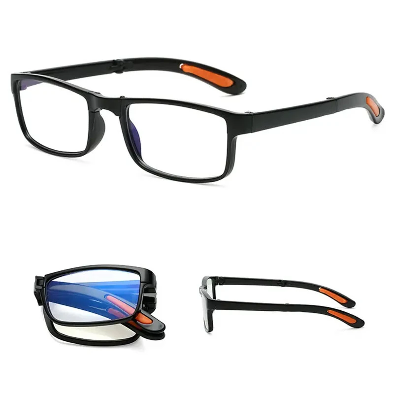 Classic Portable Folding Reading Glasses Ultralight Eyewear Anti-blue Light Presbyopia Glasses for Men Women Far Sight Glasses with Box Diopter +1.0 To +3.50 — view 7