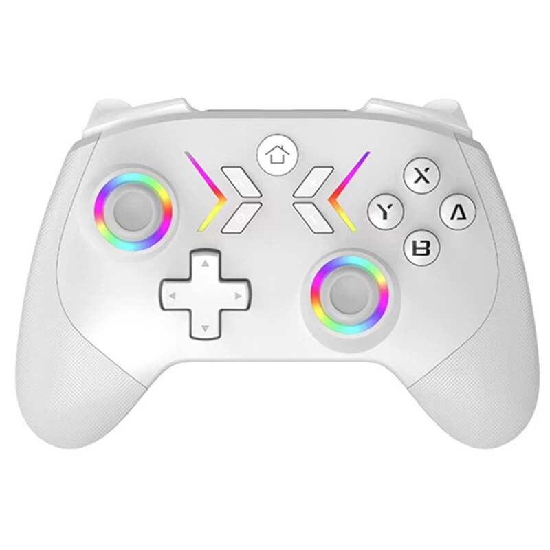 CM-618 Wireless bluetooth 5.3 Game Controller with Hall Effect Joysticks and Triggers RGB Lighting Mechanical Buttons Programmable Back Buttons 1000Hz Polling for Switch PC Steam iOS Android — view 2