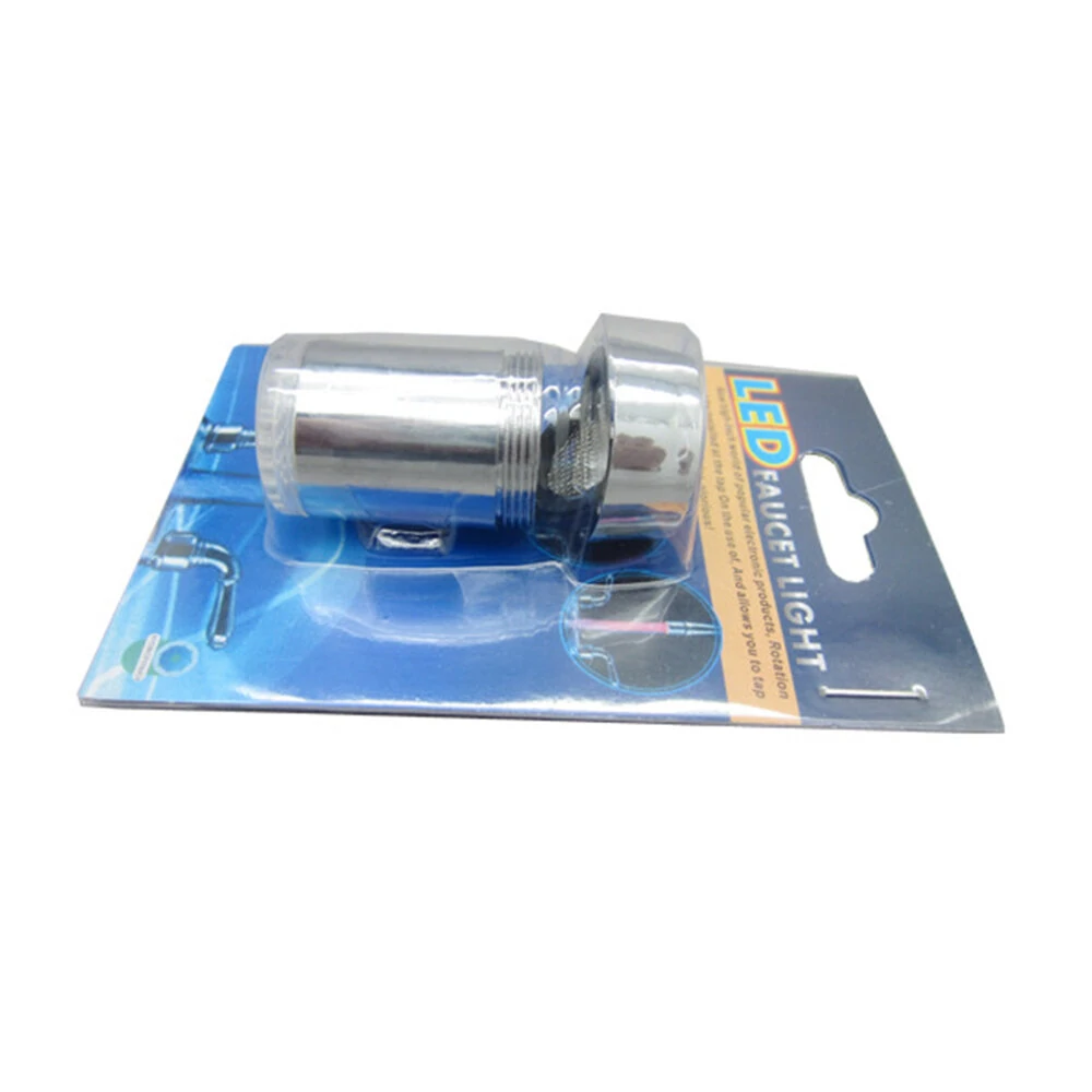 Colorful LED Light Basin Sink Faucet Temperature Sensor Light Color Changing Hydropower — view 8
