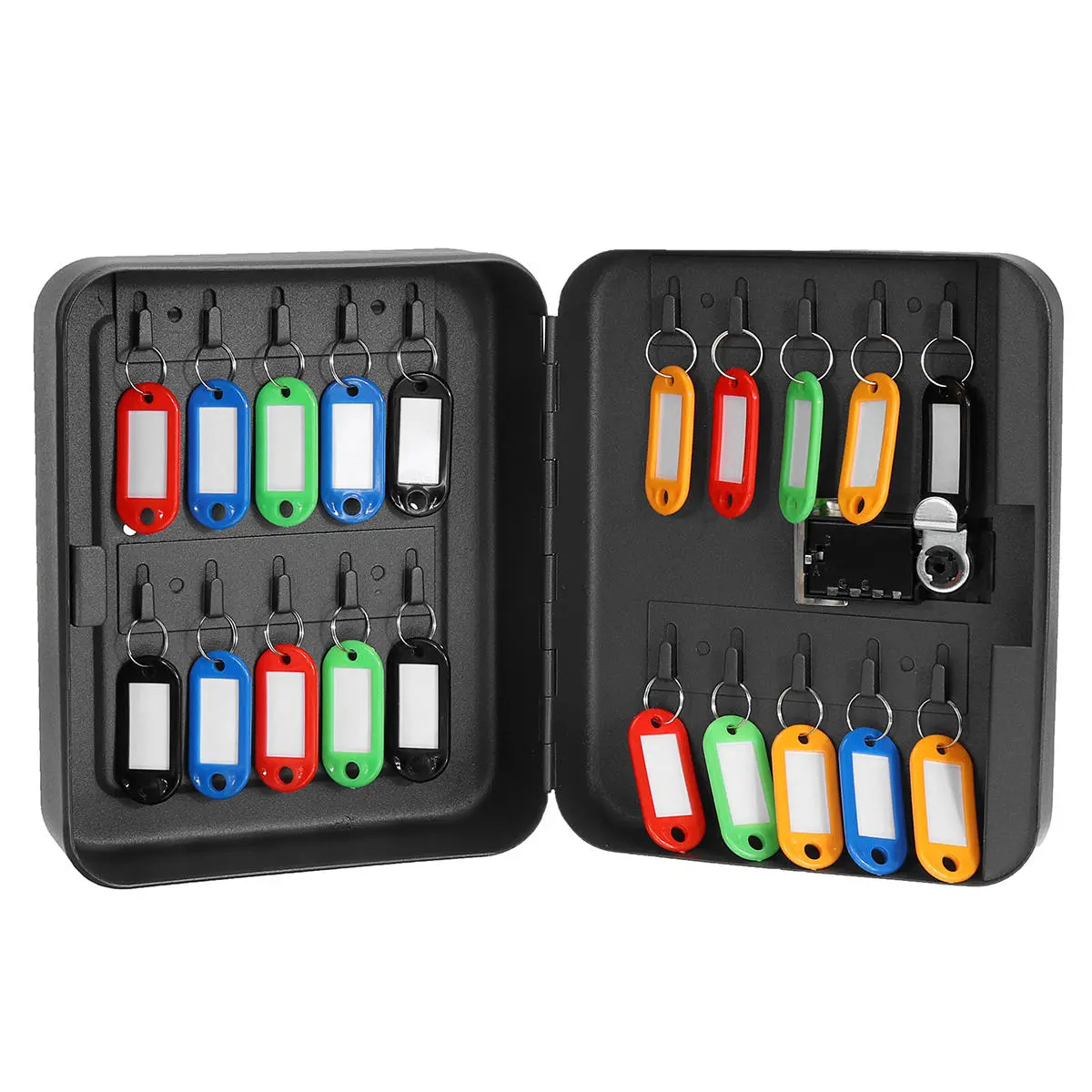 Combination Lock Metal Key Storage Cabinet Wall-Mounted Lockable Safe Box — view 3