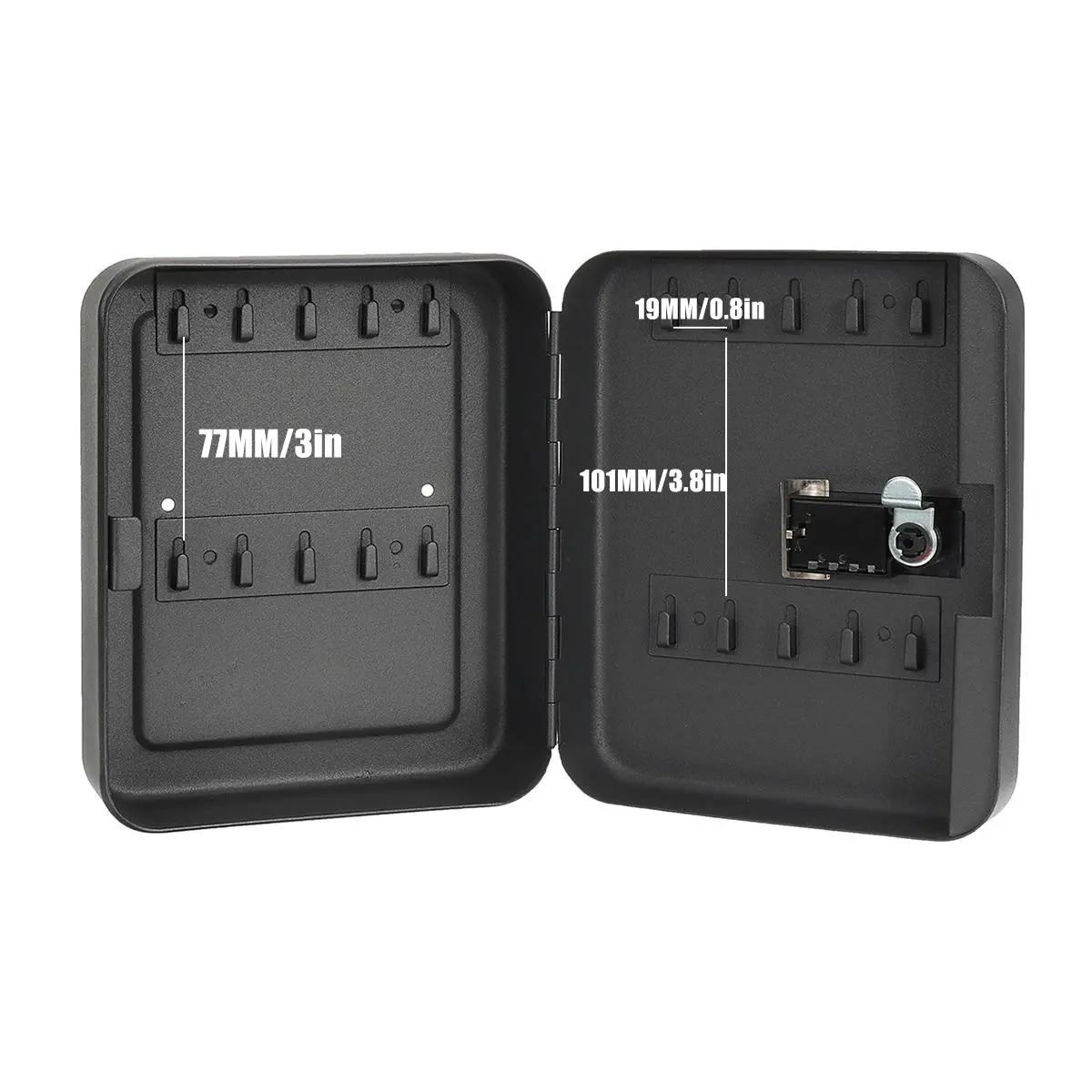 Combination Lock Metal Key Storage Cabinet Wall-Mounted Lockable Safe Box — view 4