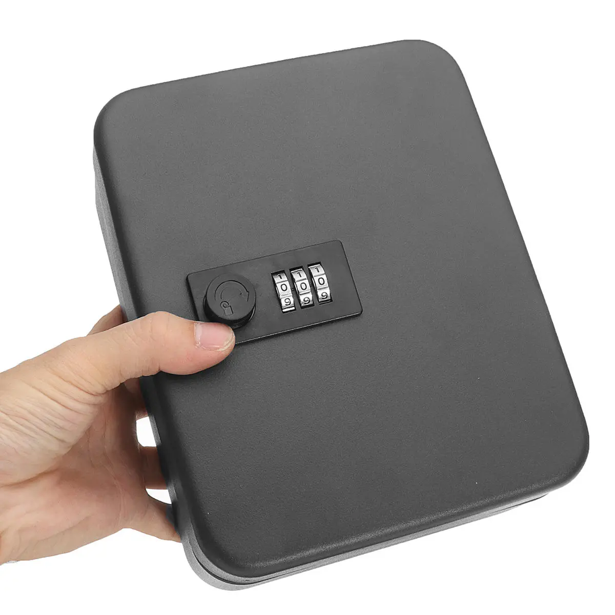 Combination Lock Metal Key Storage Cabinet Wall-Mounted Lockable Safe Box — view 5