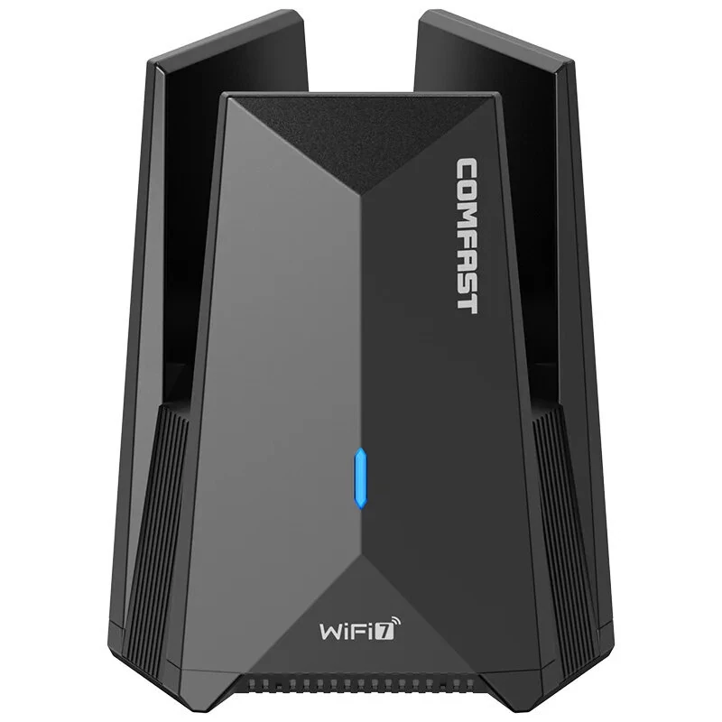COMFAST BE6500 WiFi 7 USB Adapter 2.4G/5G/6GHz Tri-band Type-C to USB3.0 Dongle 6452Mbps Network Card Free-Drive WiFi7 Adaptador for Win10/11 — Comfast